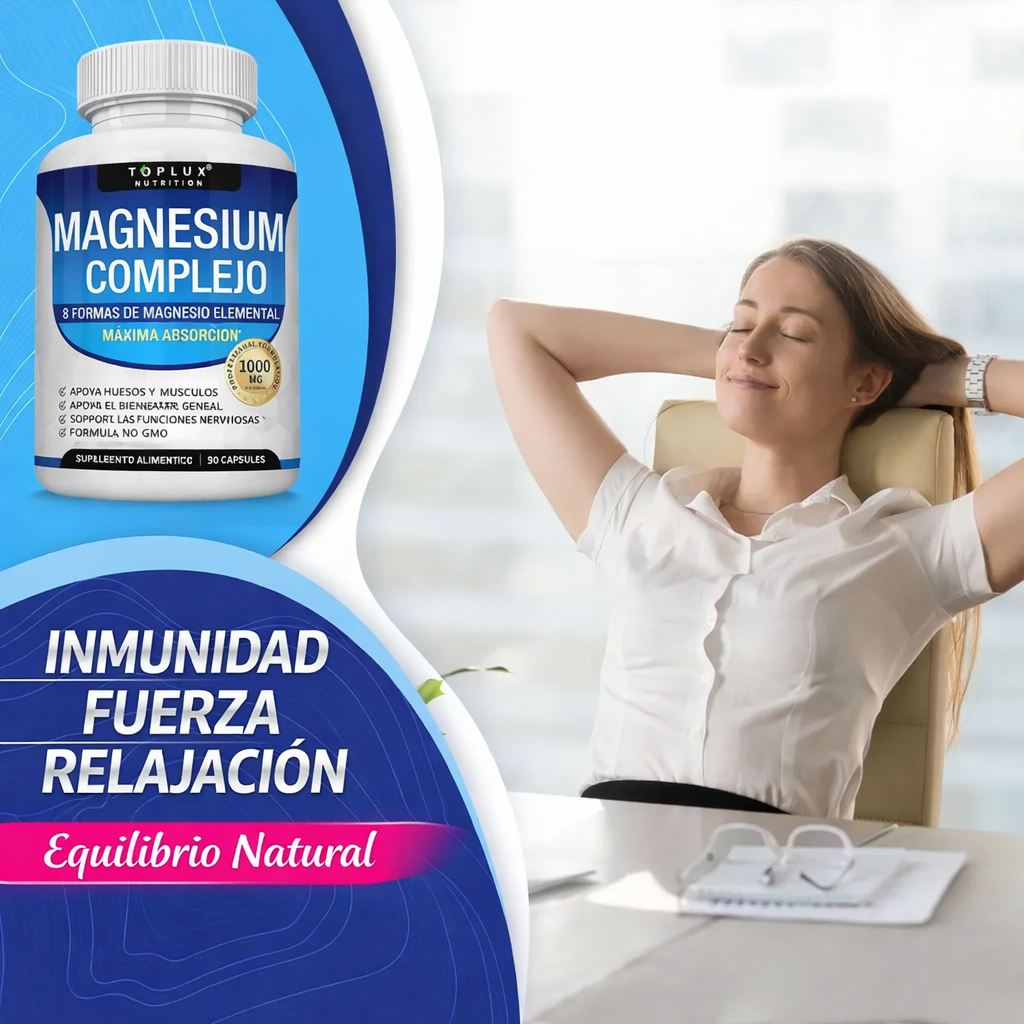 Magnesium Complex Premium: Energía, Relajación y Bienestar Diario