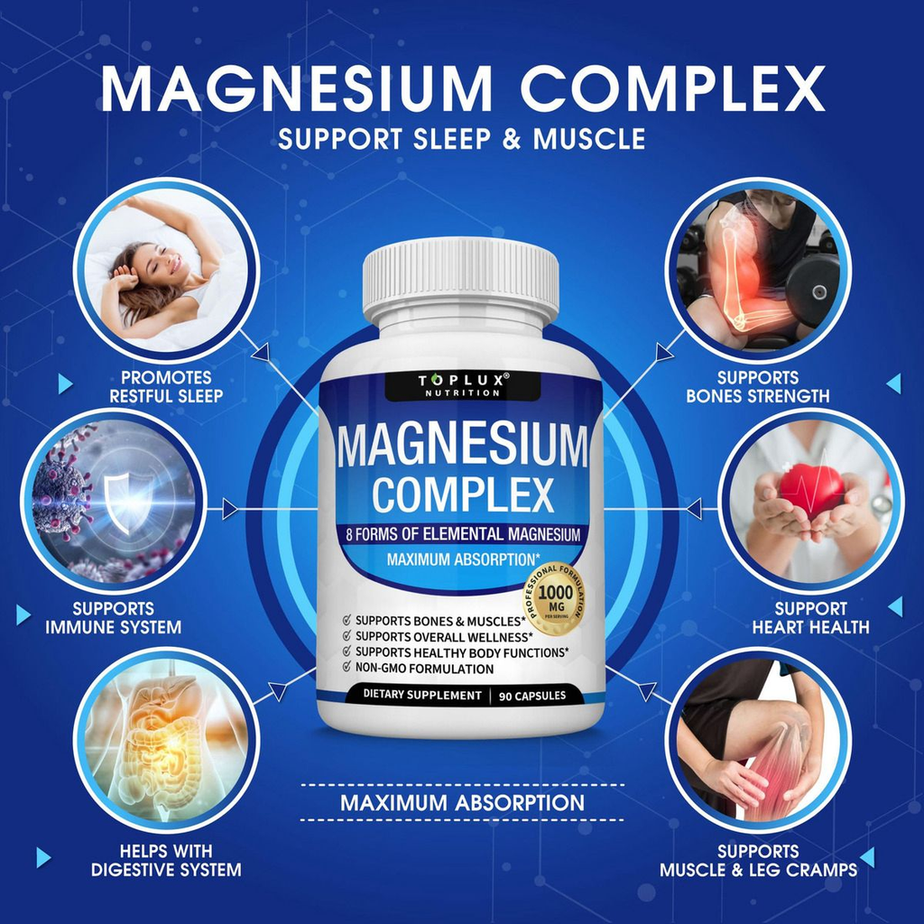 Magnesium Complex Premium: Energía, Relajación y Bienestar Diario